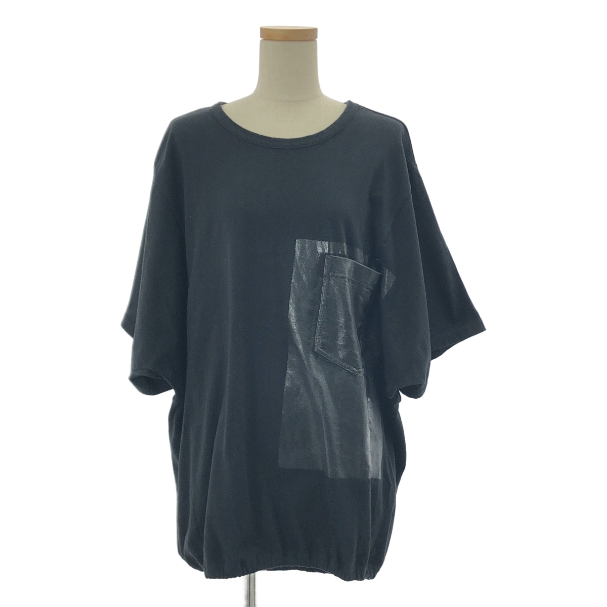 Y's / ワイズヨウジヤマモト | 2020AW | ドローストリング ポケット オーバー カットソー Tシャツ | 2 | ブラック | レディース