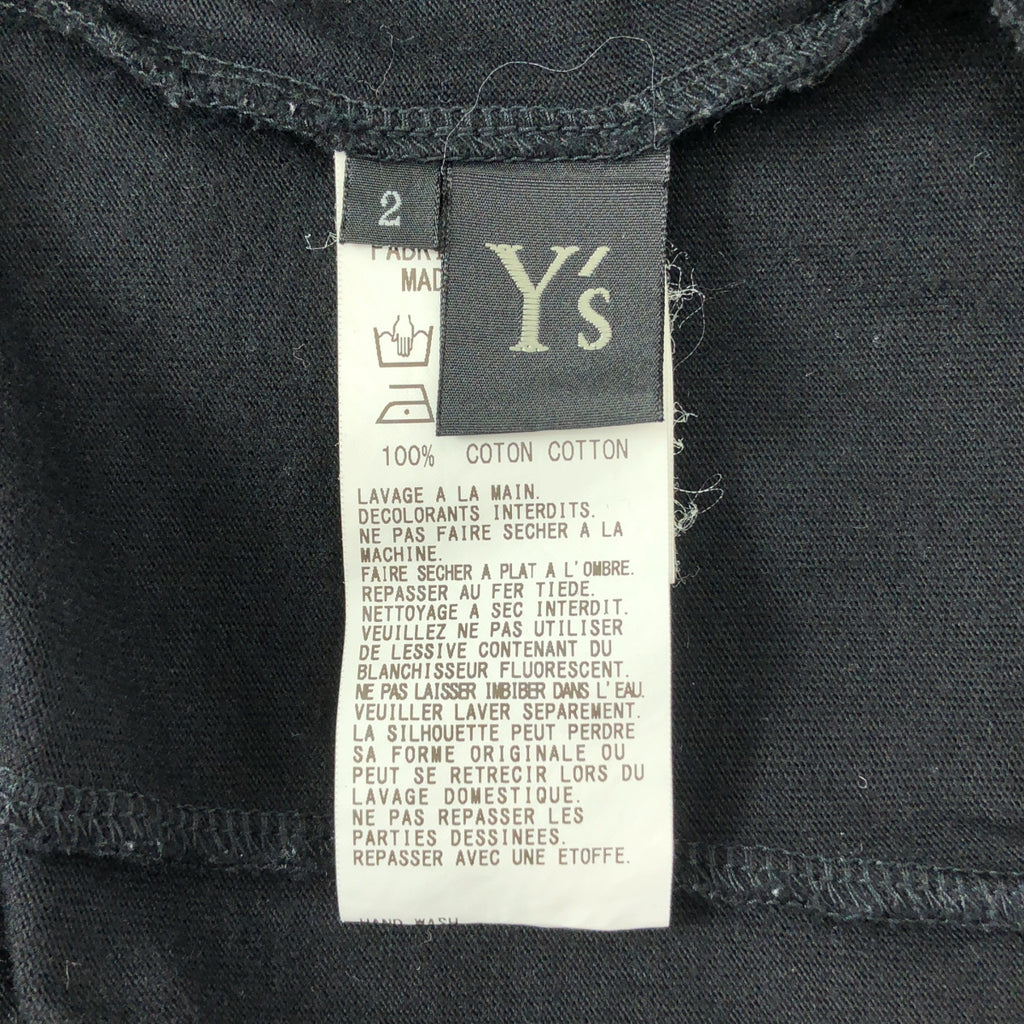 Y's / ワイズヨウジヤマモト | 2020AW | ドローストリング ポケット オーバー カットソー Tシャツ | 2 | ブラック | レディース