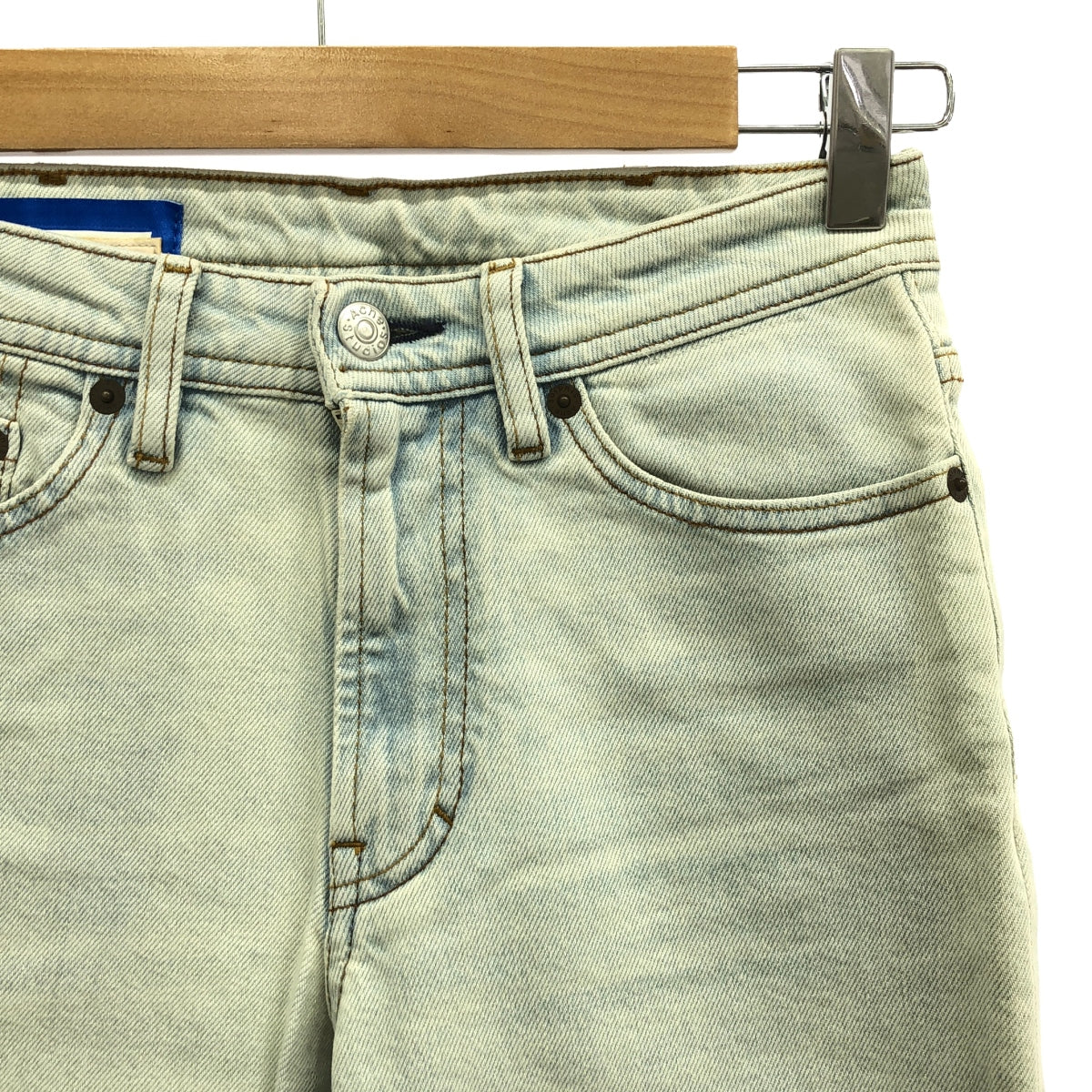 Acne Studios / アクネストゥディオズ | Bla Konst ブリーチ ストレート デニムパンツ | 24 | インディゴ | レディース