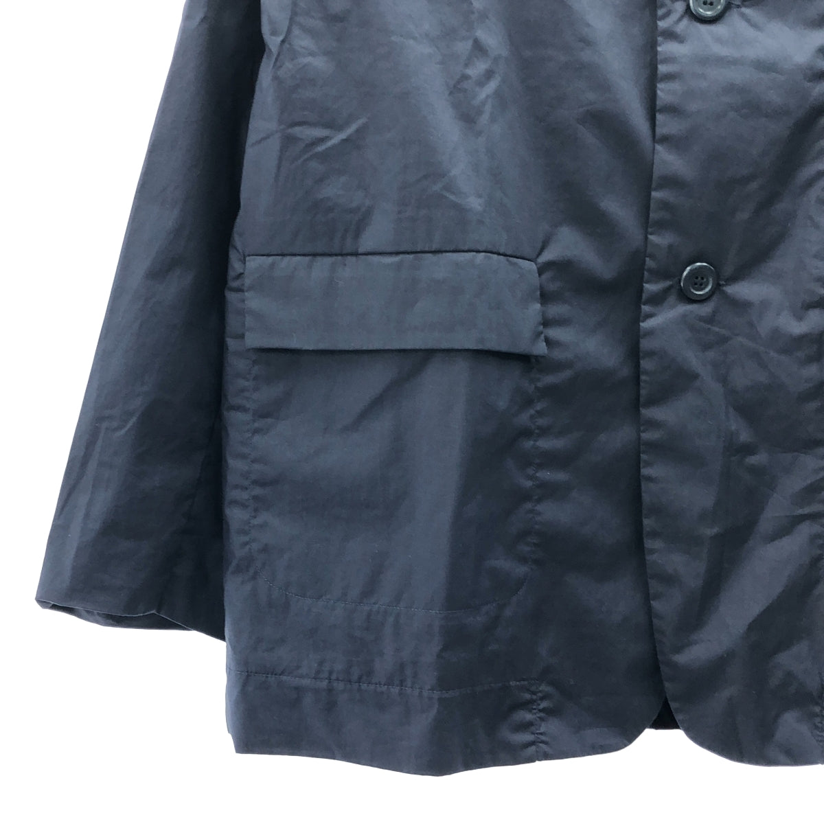 【新品】CASEY CASEY/凱西凱西 | PUD JACKET 紙布雙面棉外套 | S | 藏青色 | 男款