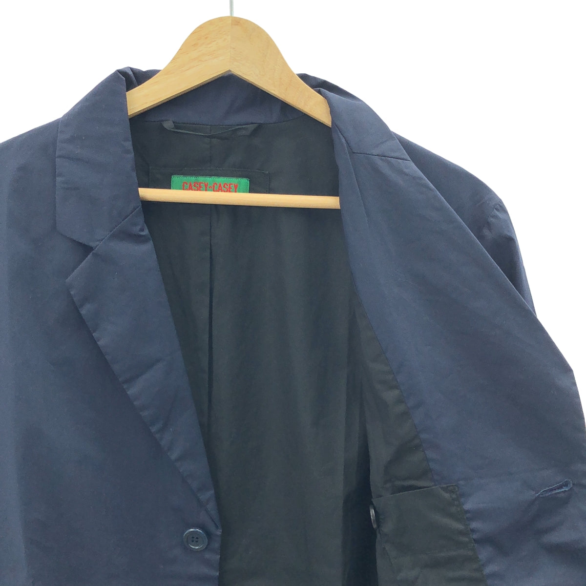 【新品】CASEY CASEY/凱西凱西 | PUD JACKET 紙布雙面棉外套 | S | 藏青色 | 男款