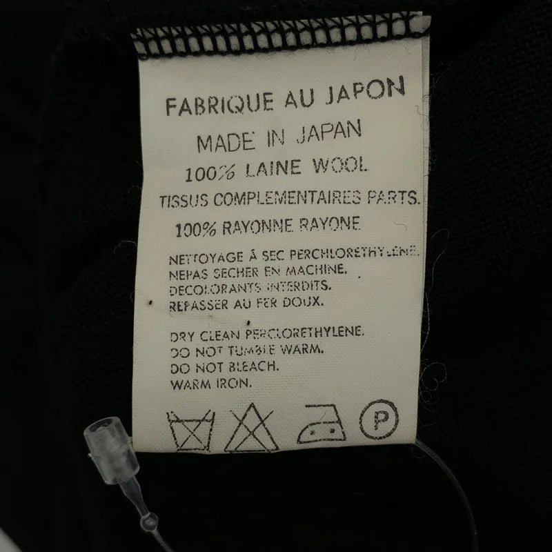 Y's / ワイズヨウジヤマモト | 異素材 切替 ドッキング ギャザー ボリューム ニット ワンピース |