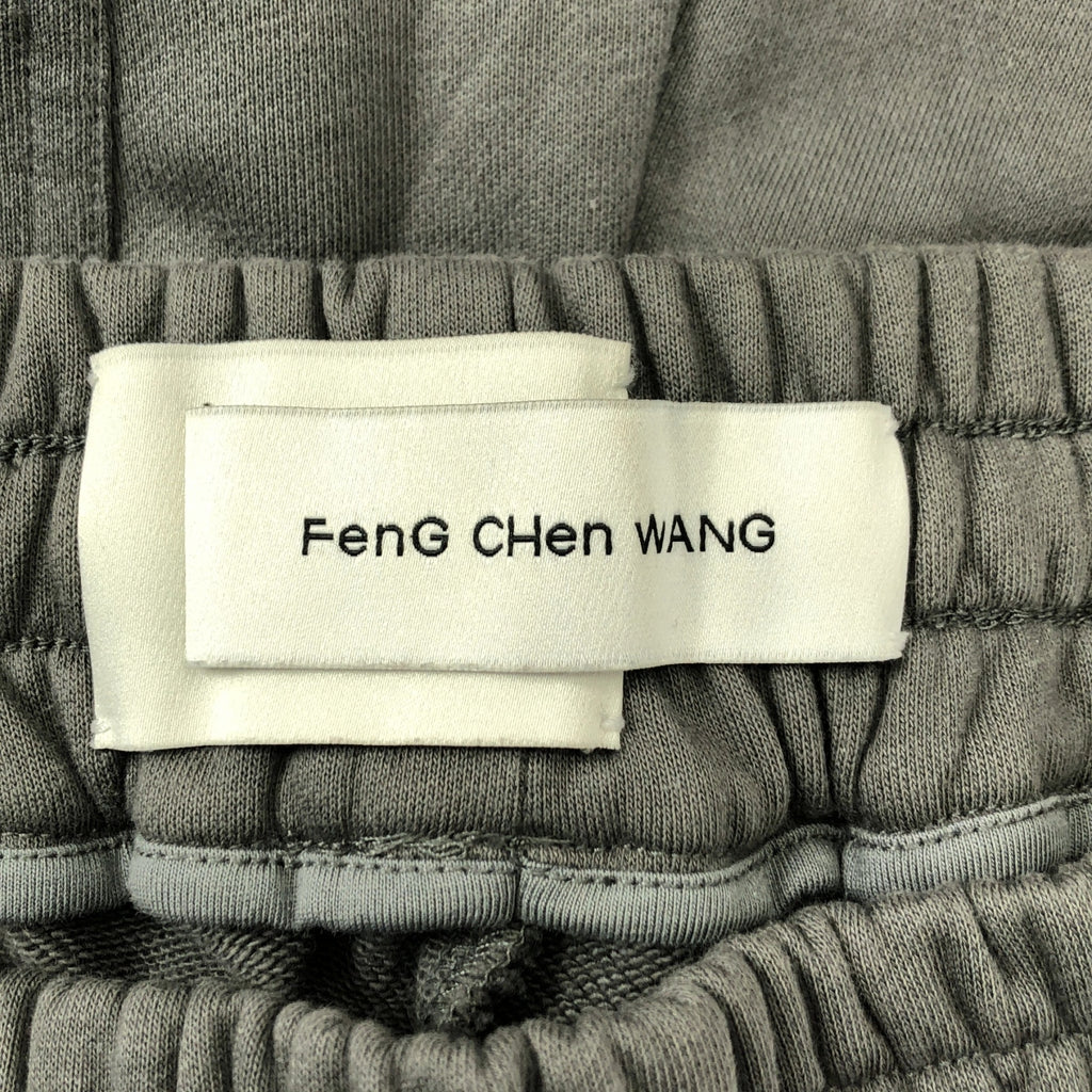 FenG CHen WANG / 펜첸완 | pinstripe-print panel trousers 핀 스트라이프 패널 카고 바지 스웨트 팬츠 | S | 남성