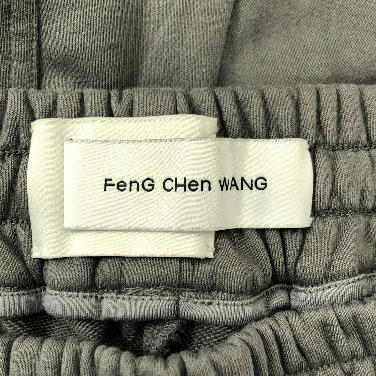 FenG CHen WANG / 펜첸완 | pinstripe-print panel trousers 핀 스트라이프 패널 카고 바지 스웨트 팬츠 | S | 남성
