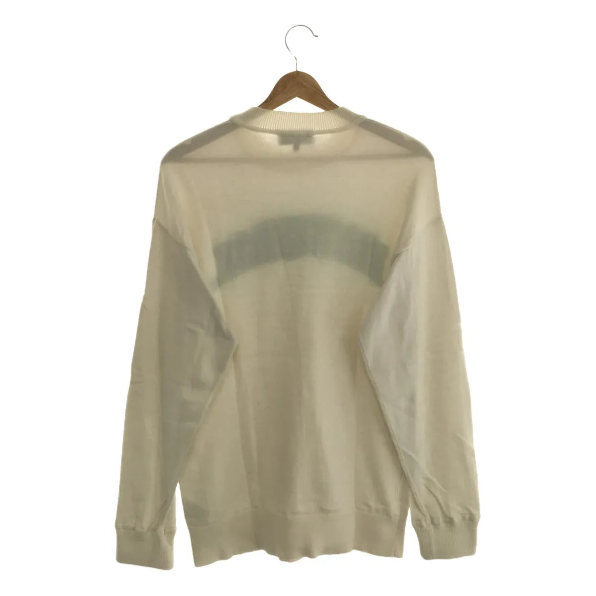 GIU GIU / ジウジウ | コットン パイルジャガード クルーネックニット | S | ホワイト | レディース