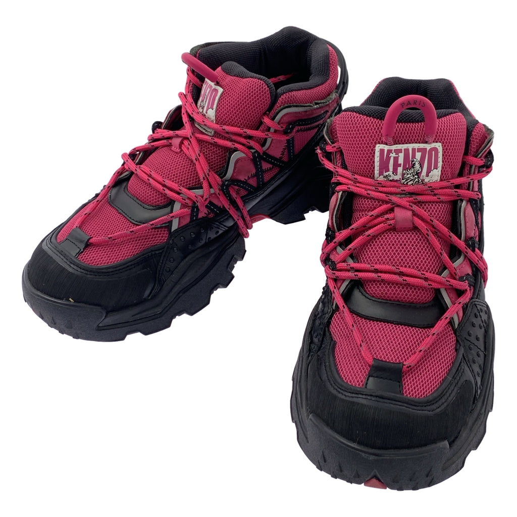 KENZO / 켄조 | INKA LOW TOP 잉카 로우 톱 스니커즈 | 41 | 블랙 / 핑크 | 남성