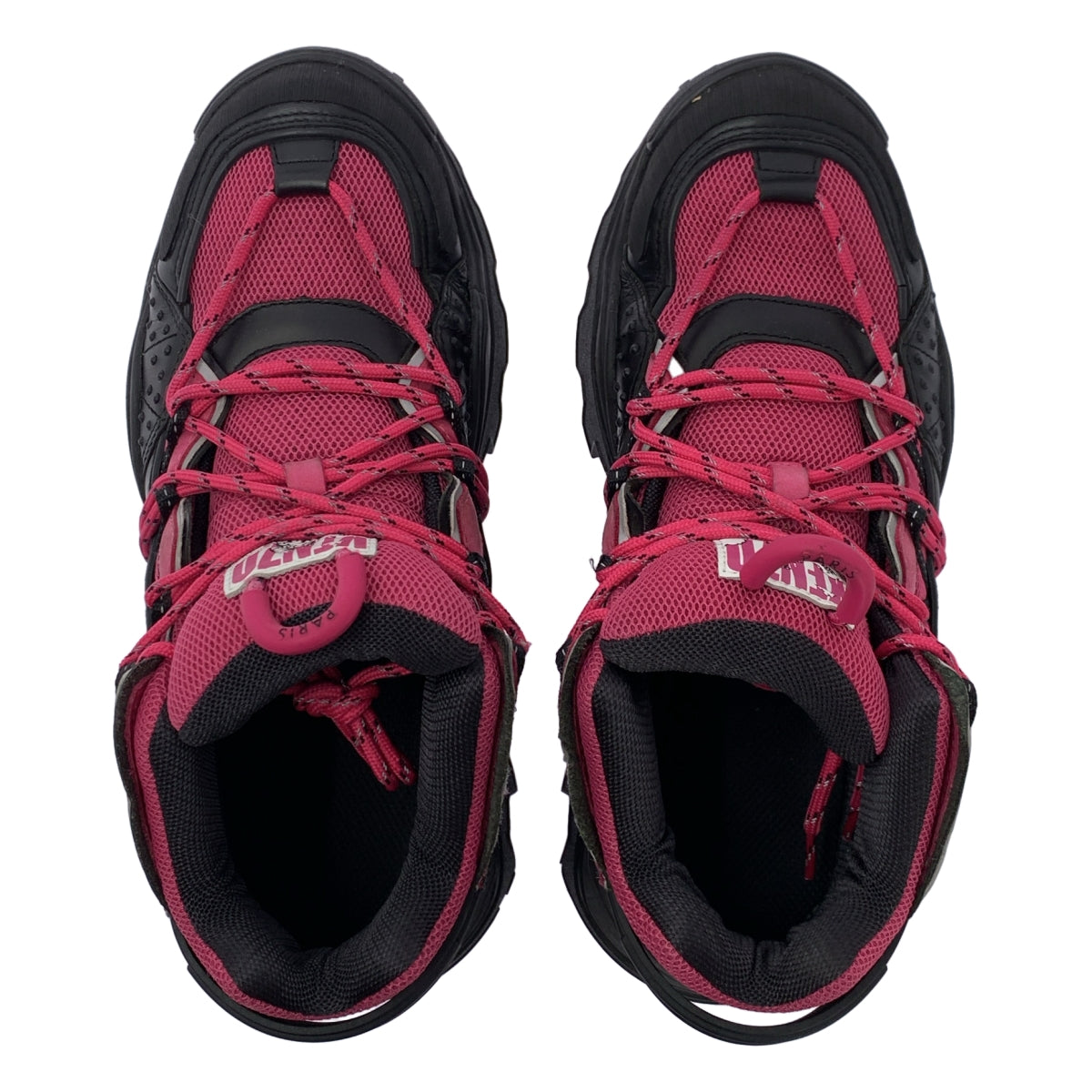 KENZO / 켄조 | INKA LOW TOP 잉카 로우 톱 스니커즈 | 41 | 블랙 / 핑크 | 남성