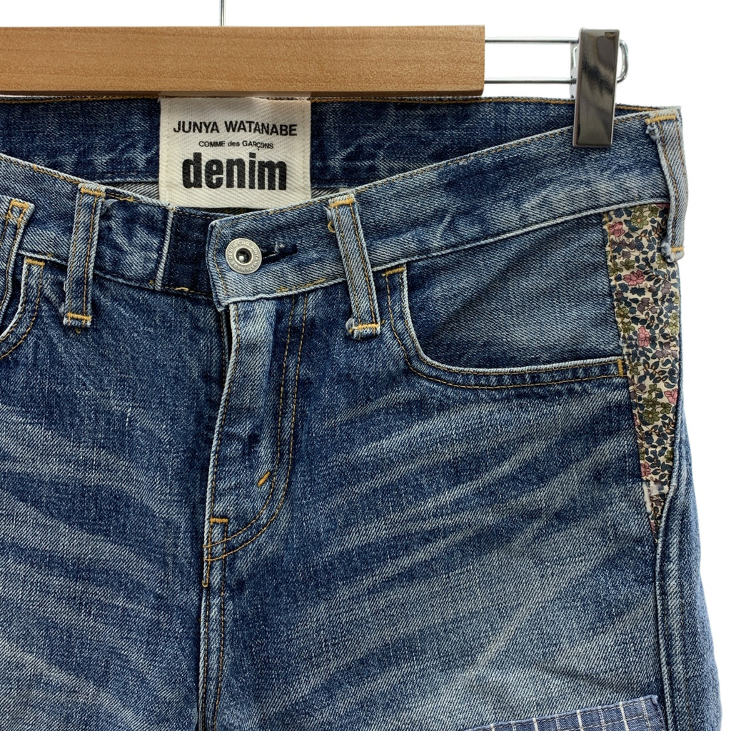JUNYA WATANABE COMME des GARCONS / 준야와타나베 | denim / 패치워크 데님 팬츠 | XS | 인디고 | 여성
