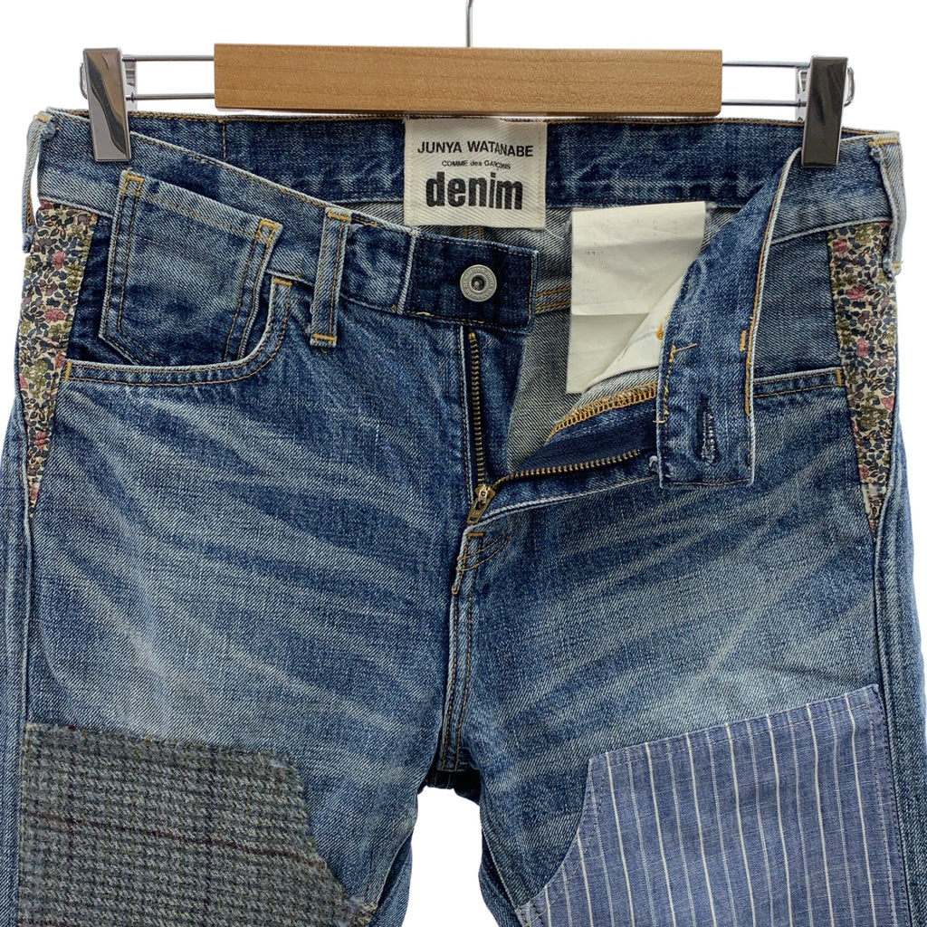 JUNYA WATANABE COMME des GARCONS / 준야와타나베 | denim / 패치워크 데님 팬츠 | XS | 인디고 | 여성
