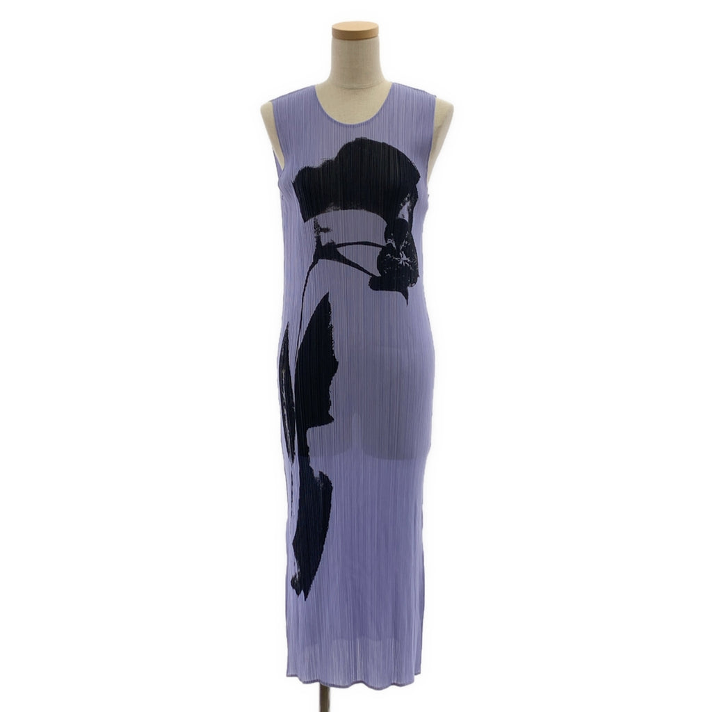 ISSEY MIYAKE / 이세이 미야케 | 2024SS | PHYSIOTYPE PLEATS 푸시 플로랄 패턴 프린트 주름 원피스 |