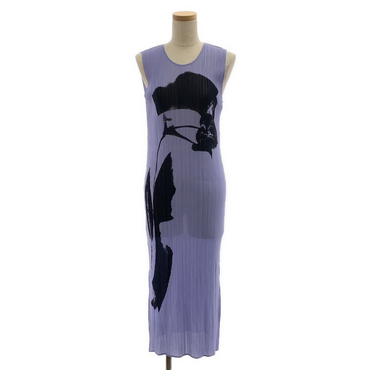 ISSEY MIYAKE / 이세이 미야케 | 2024SS | PHYSIOTYPE PLEATS 푸시 플로랄 패턴 프린트 주름 원피스 |