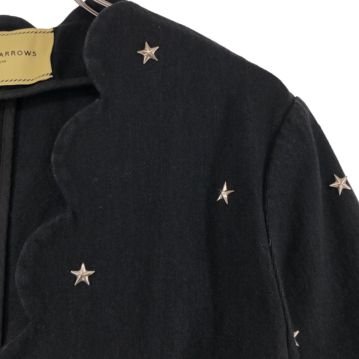 UNITED ARROWS / ユナイテッドアローズ | 2024SS | スタースタッズ スカラップ デニムジャケット | 38 | レディース