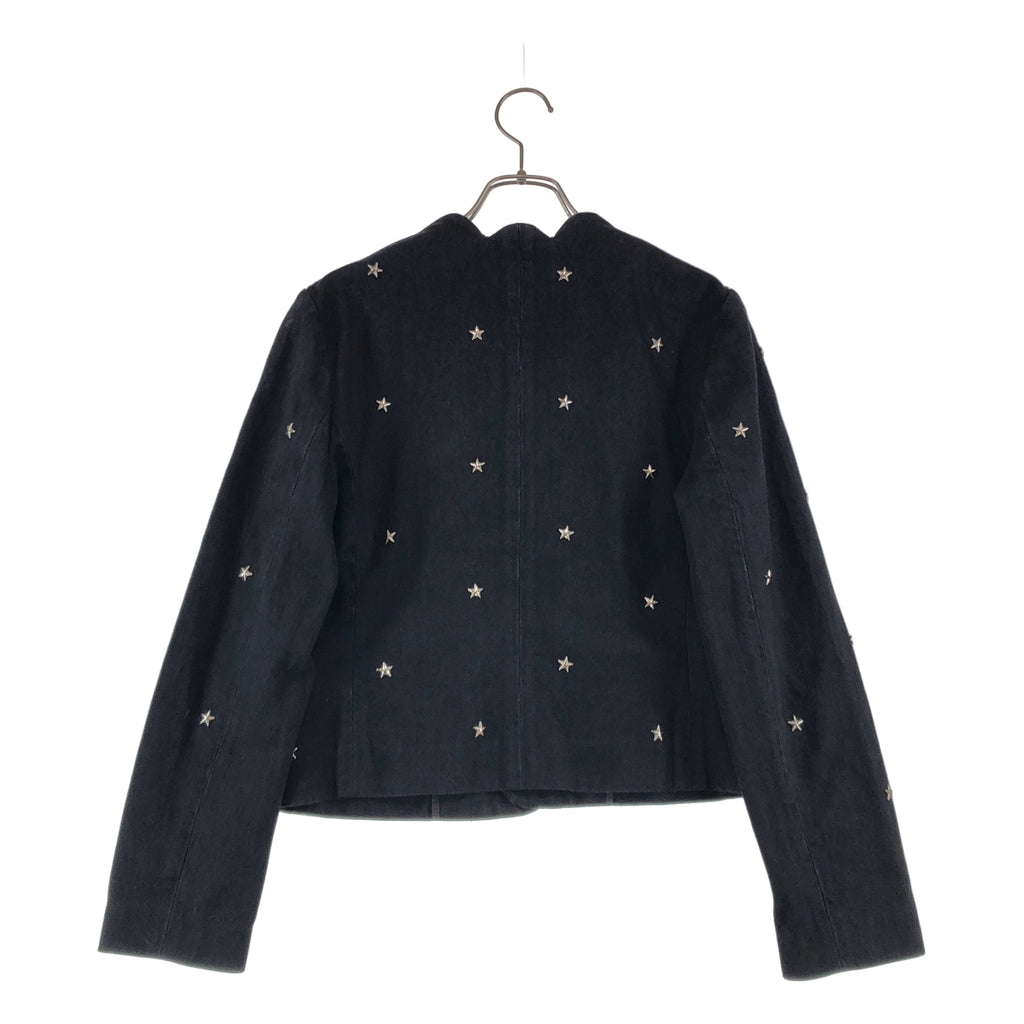 UNITED ARROWS / ユナイテッドアローズ | 2024SS | スタースタッズ スカラップ デニムジャケット | 38 | レディース