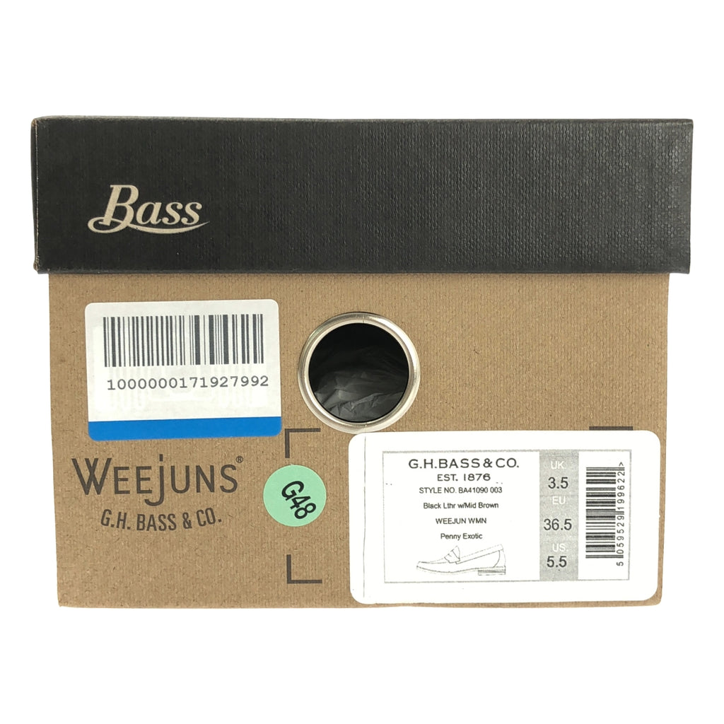 GHBASS / 지에이치 버스 | 가죽 레오파드 코인 로퍼 가죽 신발 | 3 1/2 |