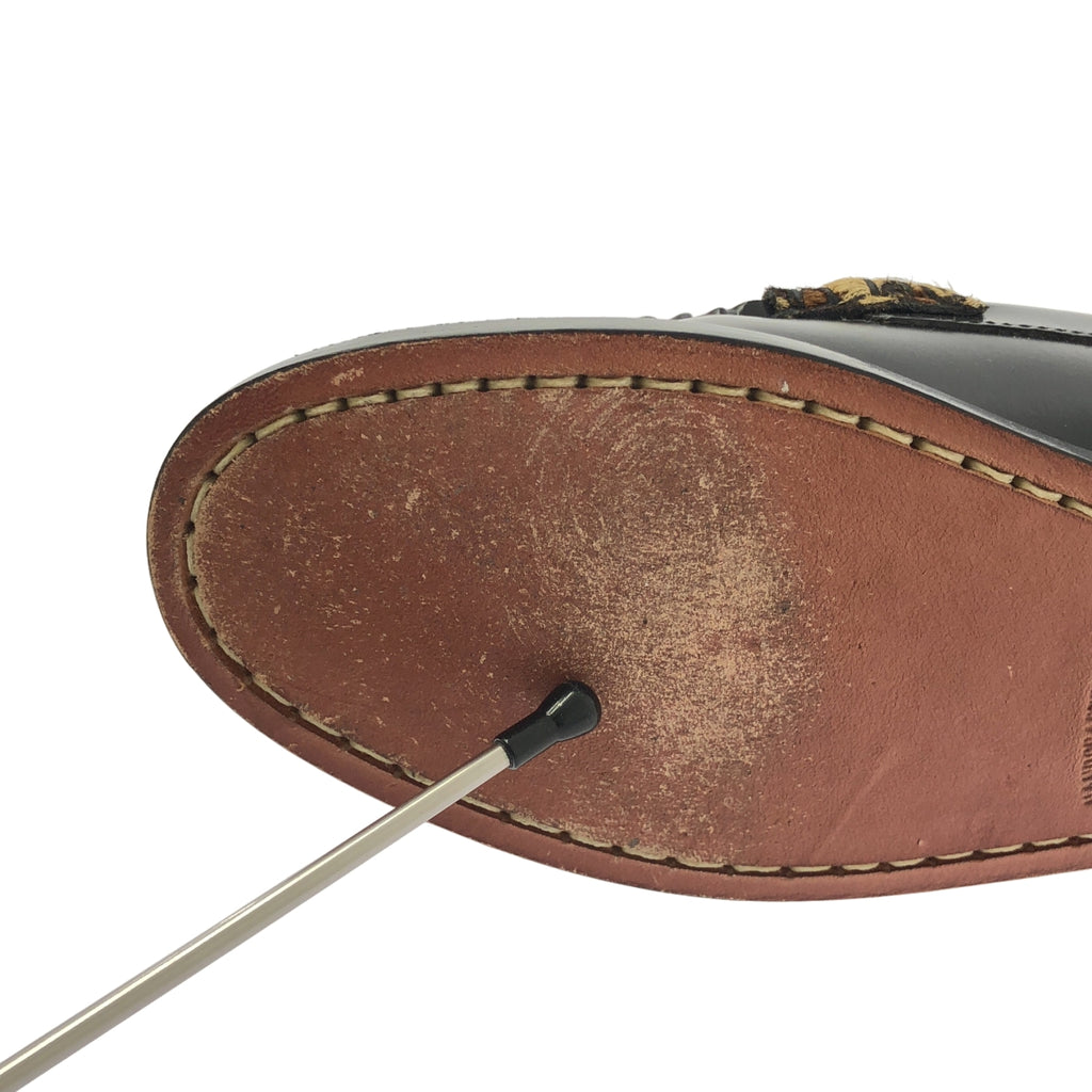 GHBASS / 지에이치 버스 | 가죽 레오파드 코인 로퍼 가죽 신발 | 3 1/2 |