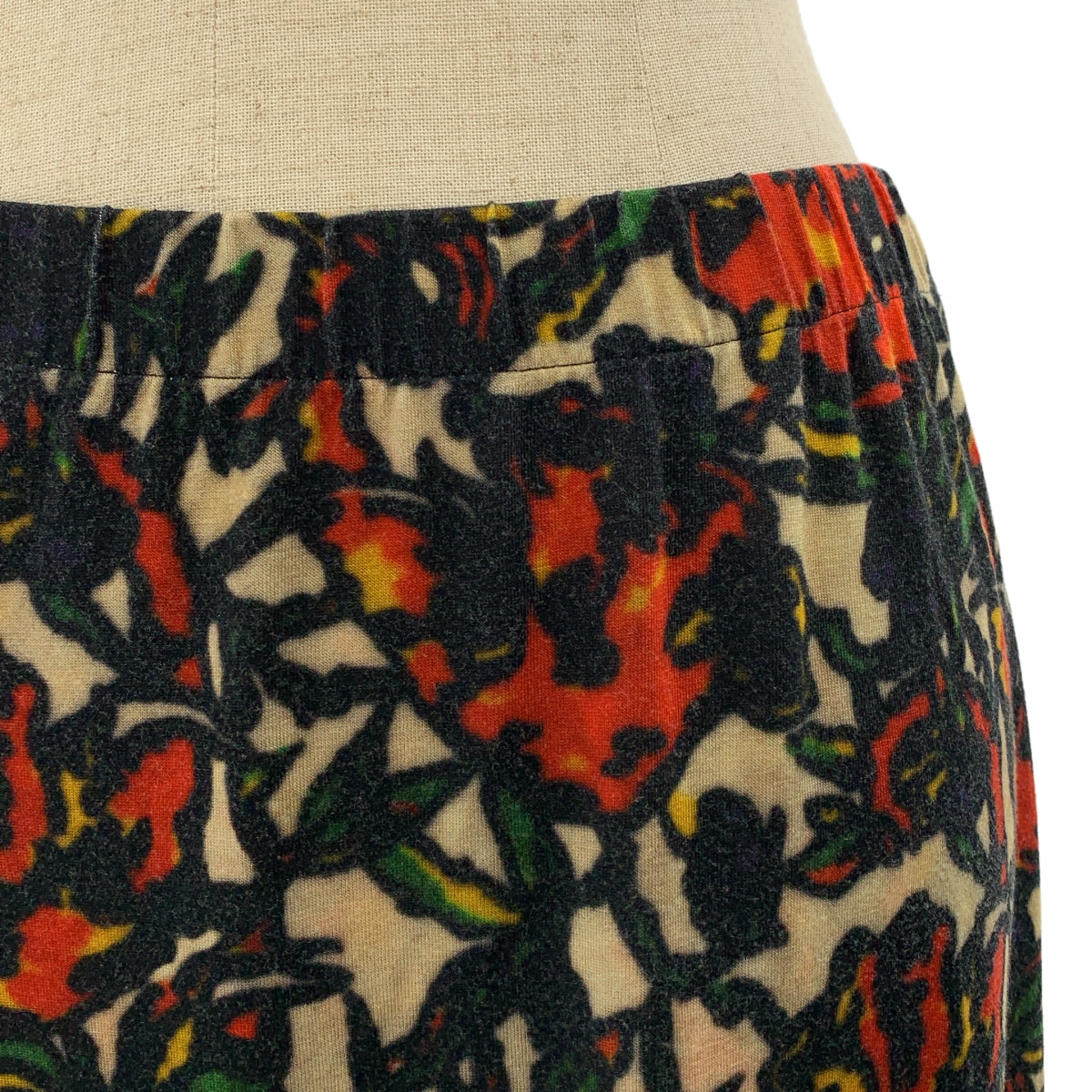 DRIES VAN NOTEN / ドリスヴァンノッテン | ビスコース 総柄 ウエストゴム スカート | S | マルチカラー | レディース