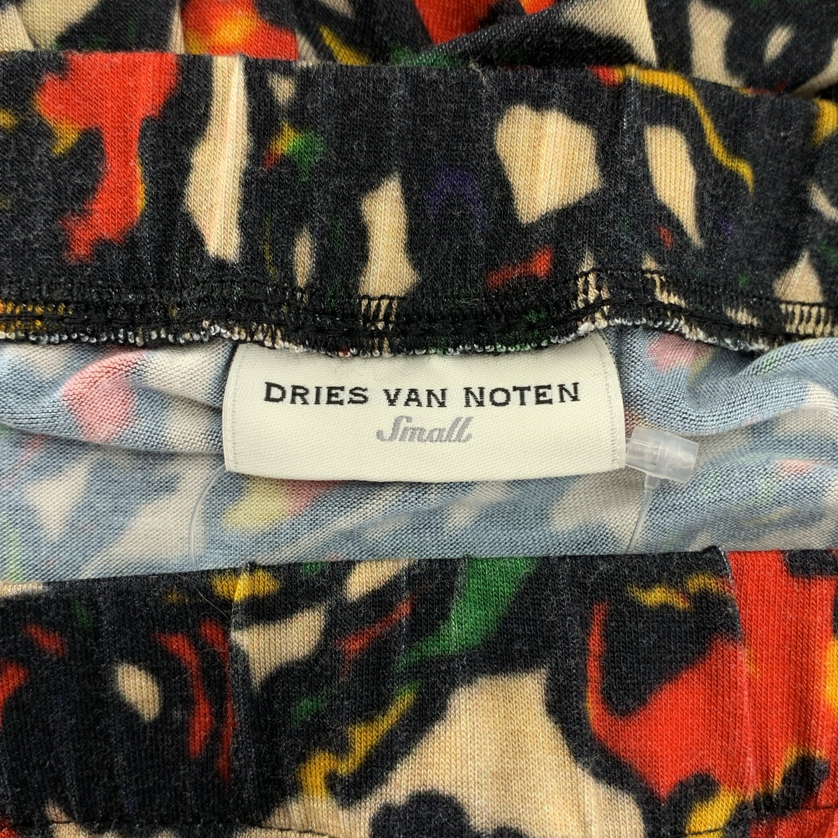 DRIES VAN NOTEN / ドリスヴァンノッテン | ビスコース 総柄 ウエストゴム スカート | S | マルチカラー | レディース