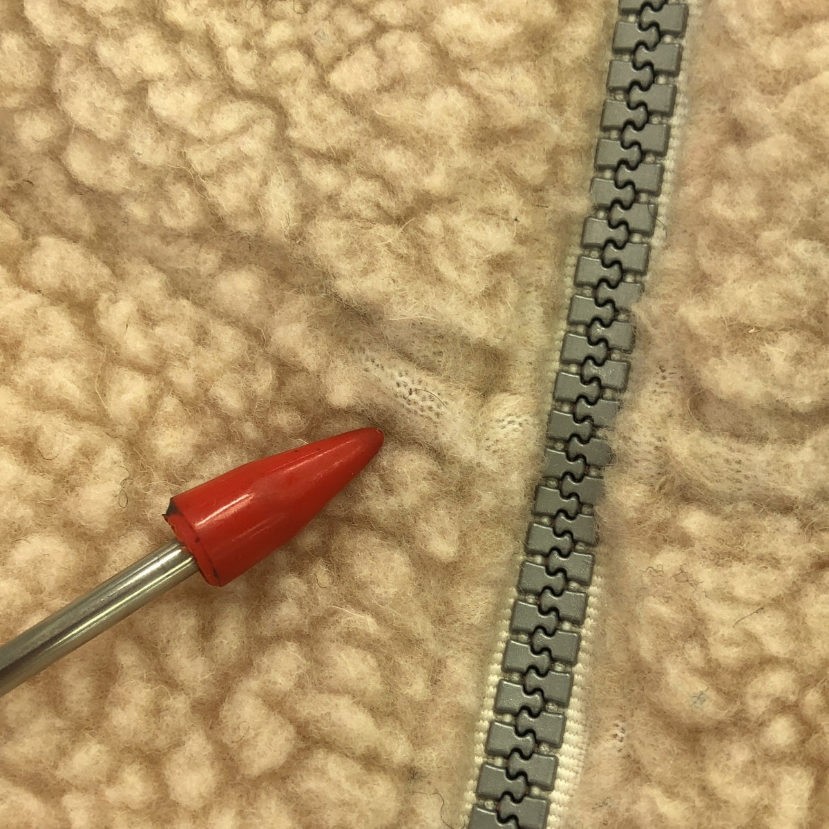 PACCBET / ラスベート | PULLOVER FLEECE ハーフジップ フリース ジャケット | M | ベージュ / ネイビー | メンズ