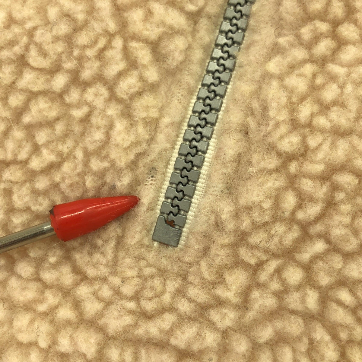 PACCBET / ラスベート | PULLOVER FLEECE ハーフジップ フリース ジャケット | M | ベージュ / ネイビー | メンズ