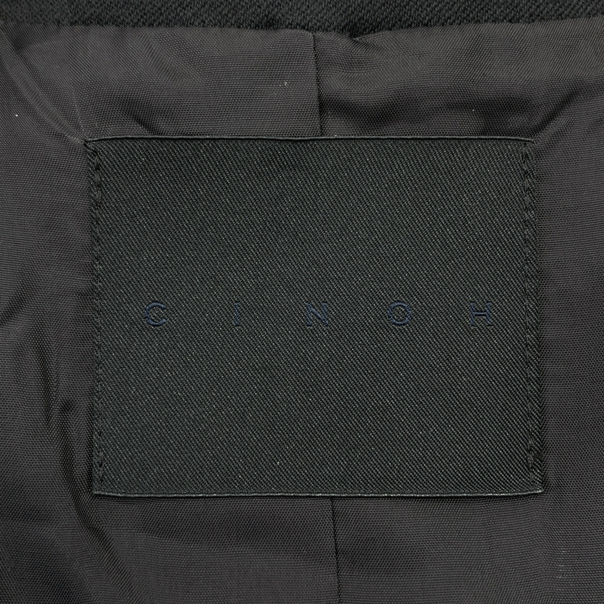 CINOH / チノ | NO COLLAR JACKET / パール 装飾 ノーカラー シングル ジャケット / 総裏地 | 38 |