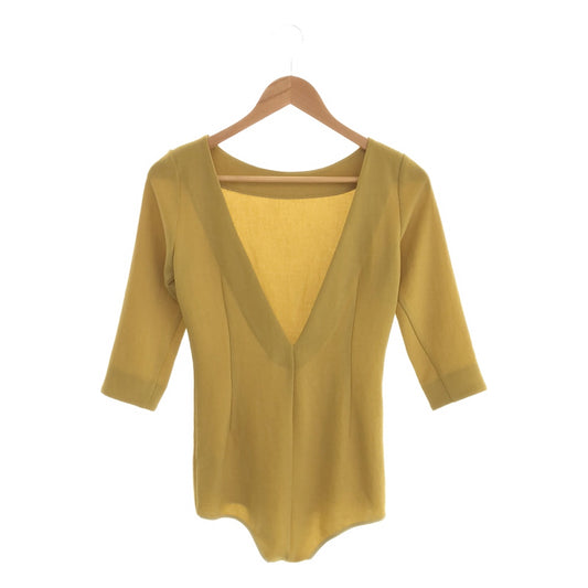 styling/ kei shirahata / styling/kei shirahata | V-neck bodysuit | F | Yellow | Women's