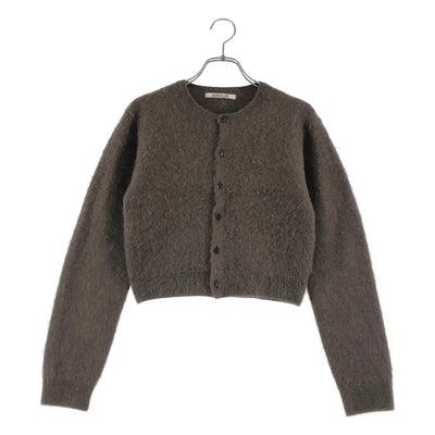 AURALEE / オーラリー | 2025AW | GARMENT-DYED BABY ALPACA FUR KNIT CREW-NECK CARDIGAN カーディガン | 1 | レディース