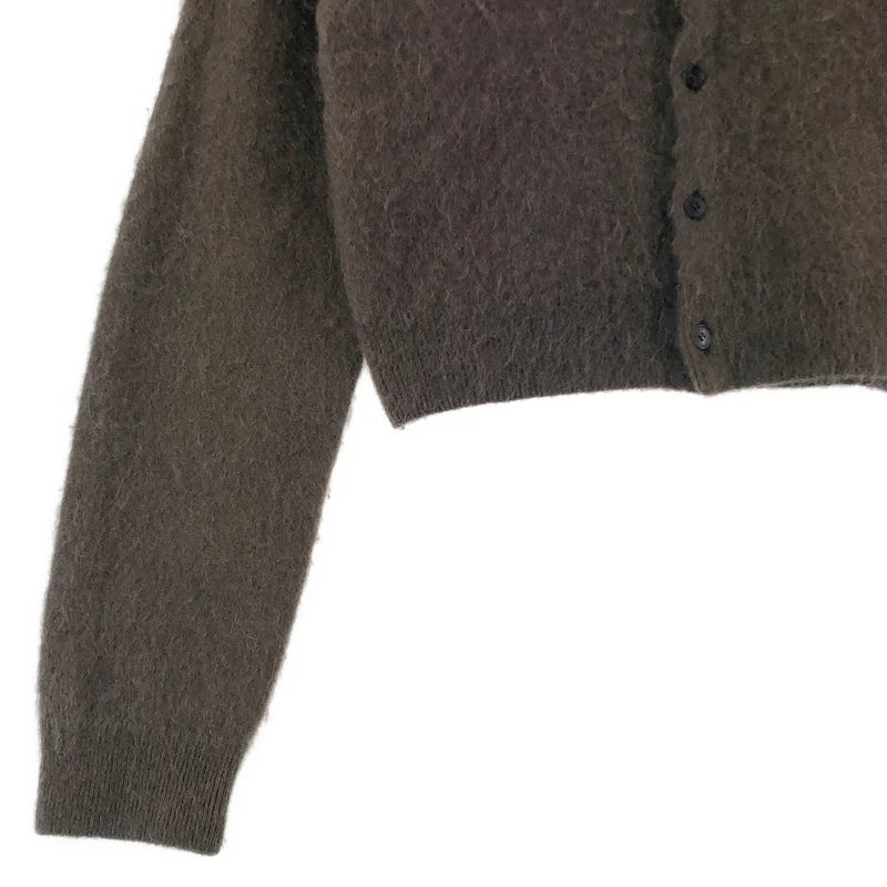 AURALEE / オーラリー | 2025AW | GARMENT-DYED BABY ALPACA FUR KNIT CREW-NECK CARDIGAN カーディガン | 1 | レディース