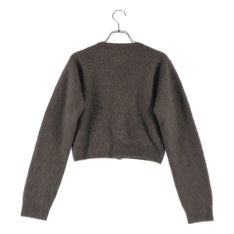 AURALEE / オーラリー | 2025AW | GARMENT-DYED BABY ALPACA FUR KNIT CREW-NECK CARDIGAN カーディガン | 1 | レディース