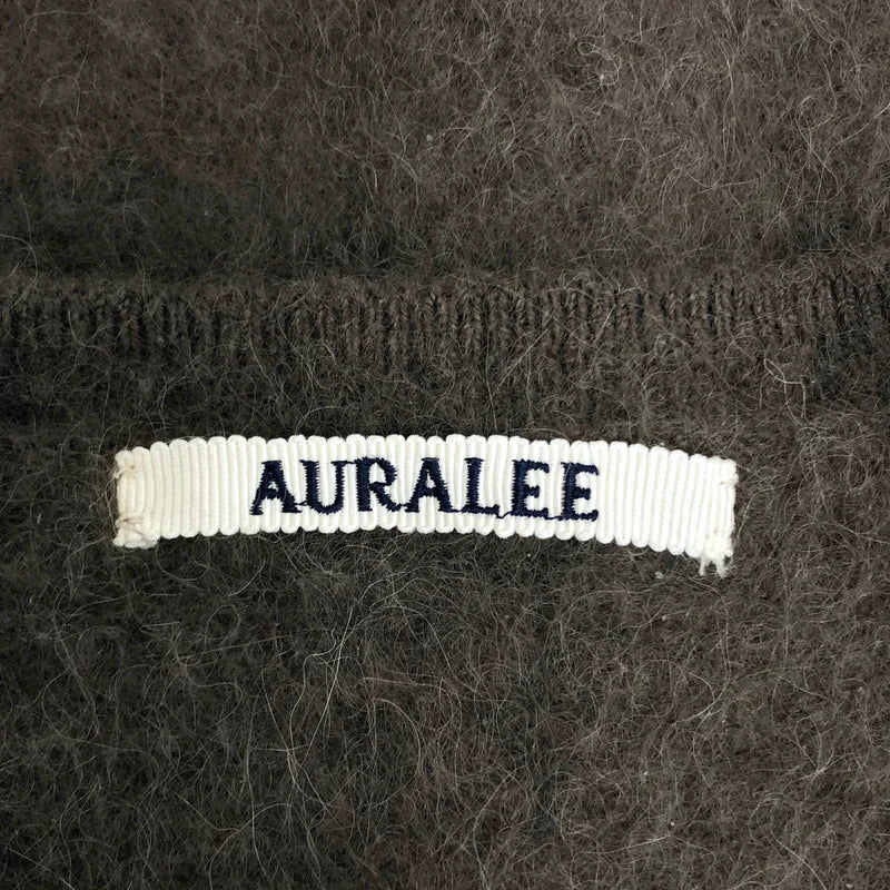 AURALEE / オーラリー | 2025AW | GARMENT-DYED BABY ALPACA FUR KNIT CREW-NECK CARDIGAN カーディガン | 1 | レディース