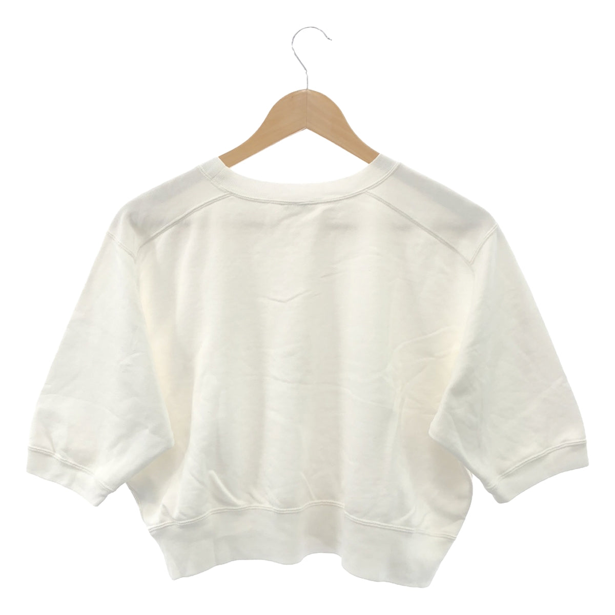 AURALEE | 2022SS | LIGHT FLOWY Half Sleeve Sweatshirt | 1 | White | Women's