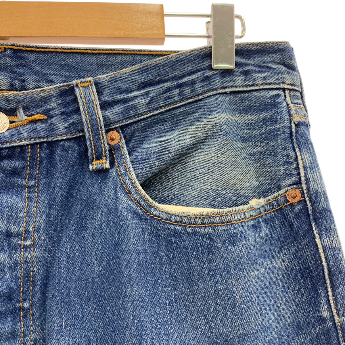 Levi's / 리바이스 | PATRINIA 패트리니어 501 핸드 스티치 데님 팬츠 | W34 L30 |