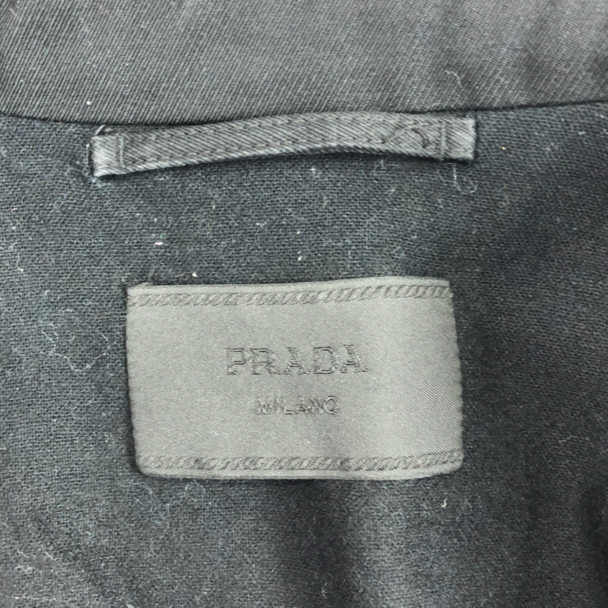 PRADA / プラダ | ウール トレンチコート | 46 | ブラック | メンズ