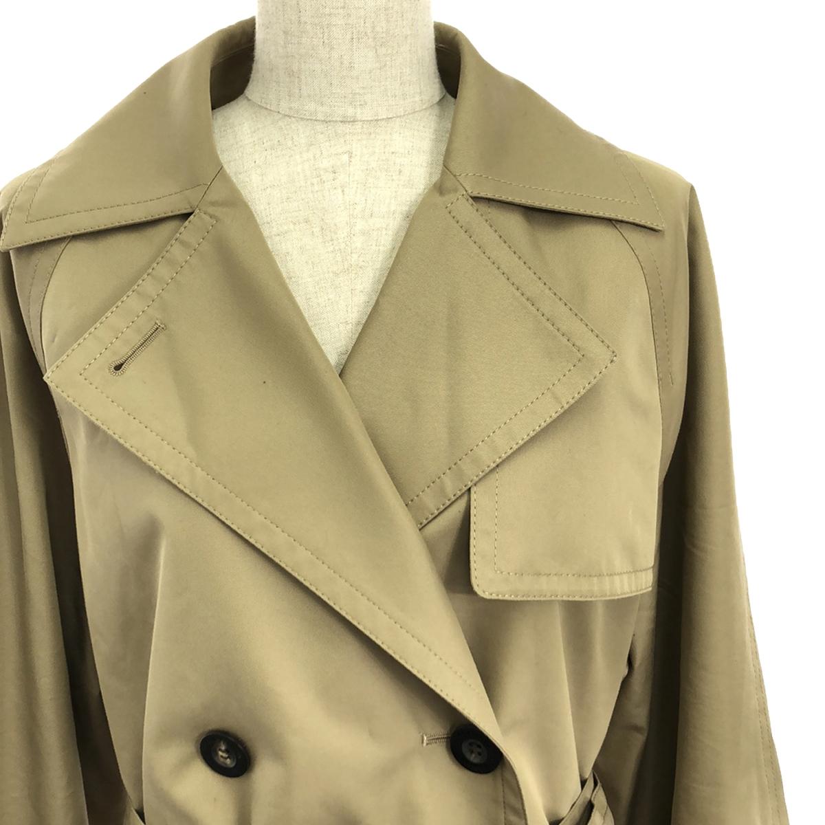 [Good Condition] AQUASCUTUM | 2023SS | × JOURNAL STANDARD LESSAGE Special Order Short Trench Coat | F | Beige | Women's