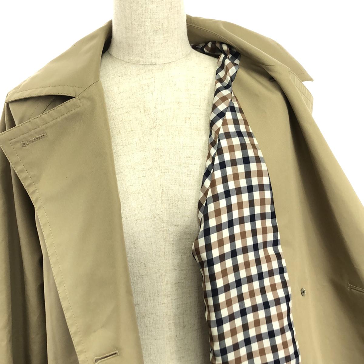 [Good Condition] AQUASCUTUM | 2023SS | × JOURNAL STANDARD LESSAGE Special Order Short Trench Coat | F | Beige | Women's