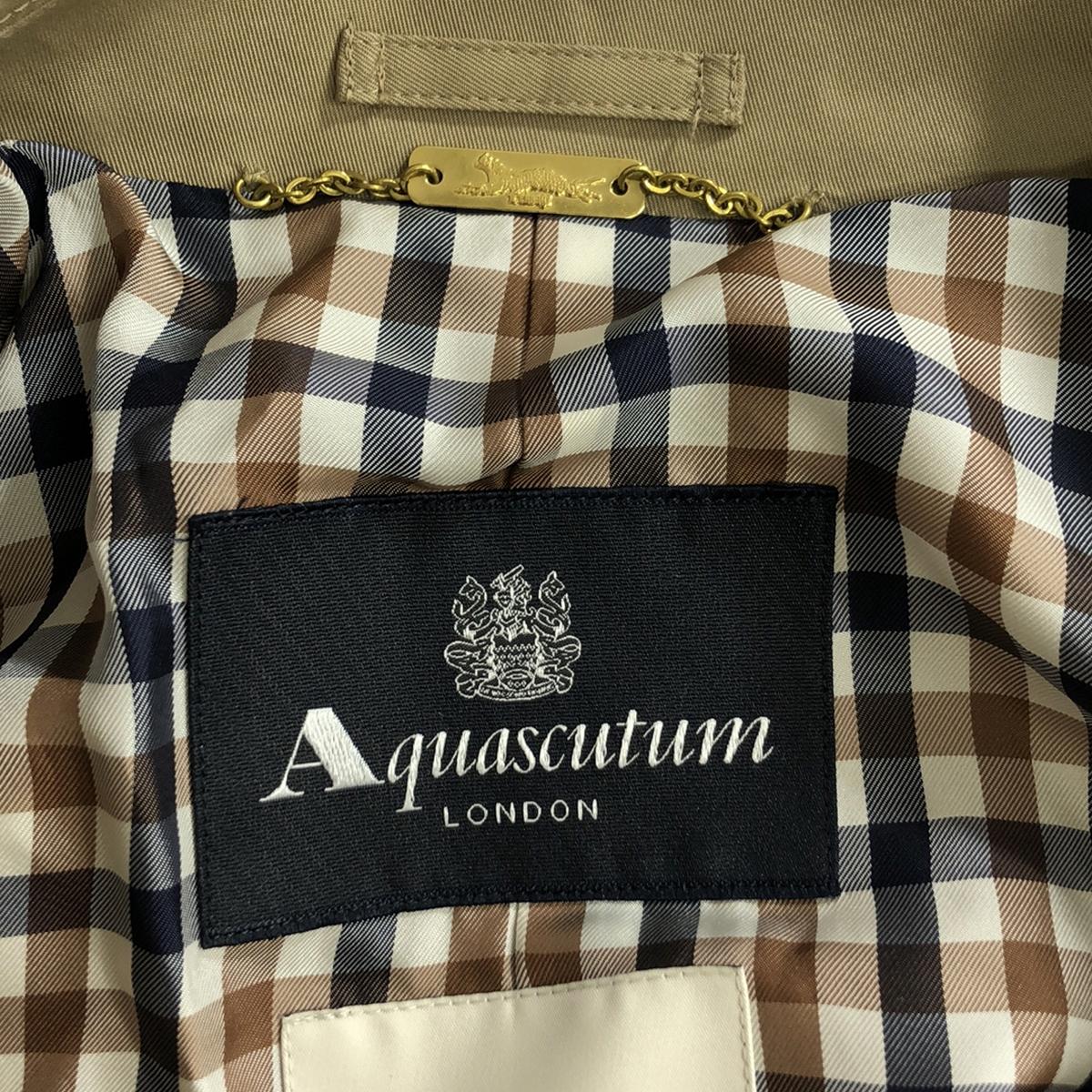 [Good Condition] AQUASCUTUM | 2023SS | × JOURNAL STANDARD LESSAGE Special Order Short Trench Coat | F | Beige | Women's