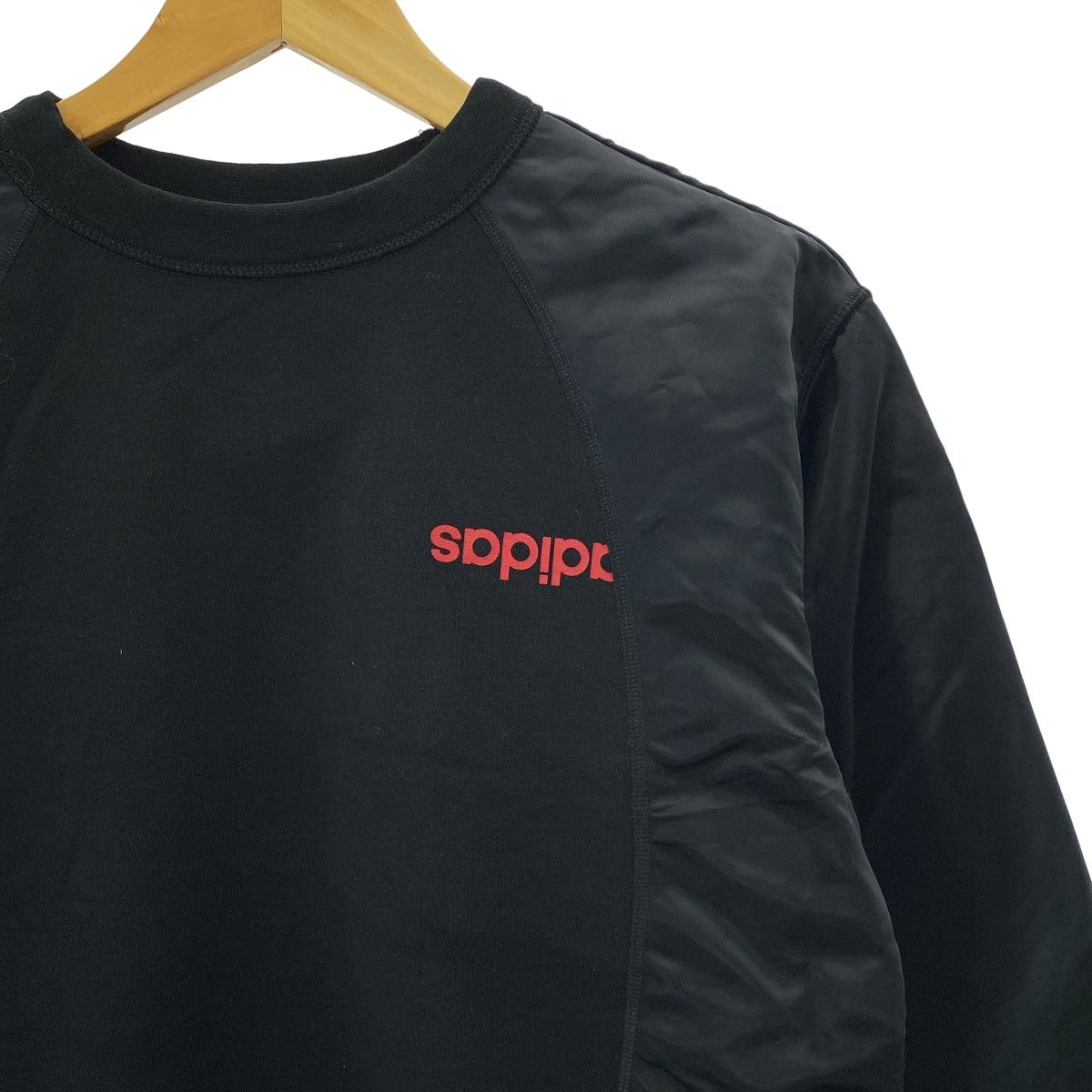 adidas by Alexander Wang / アディダスBYアレキサンダーワン | コットン ドッキング クルーネック スウェット | XS | メンズ