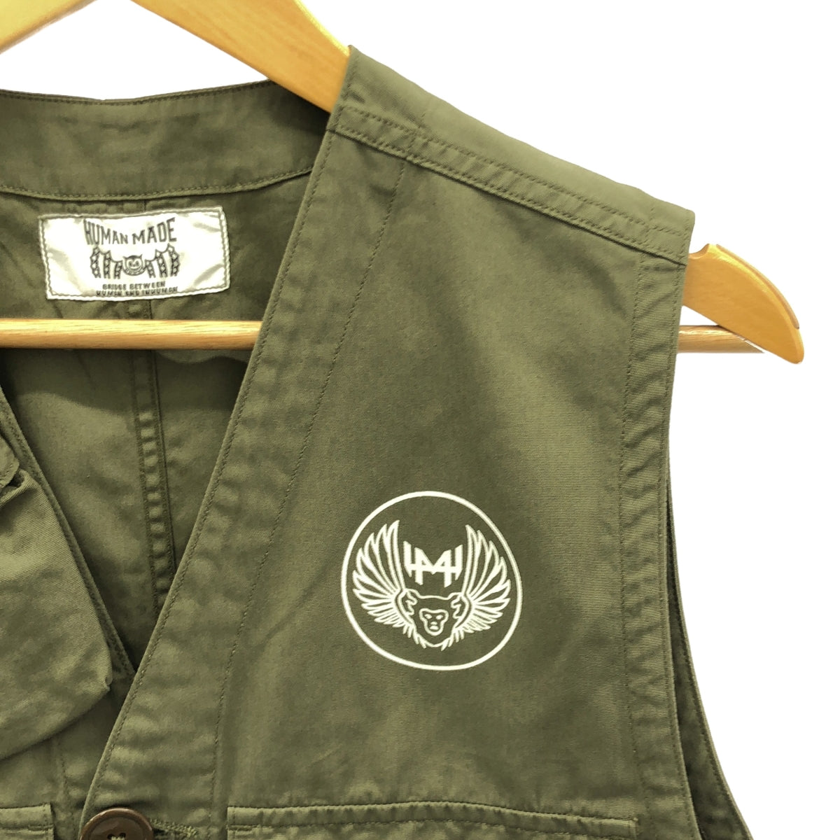【美品】  HUMAN MADE / ヒューマンメイド | C-1 ポケット ミリタリー ベスト | S | カーキ | メンズ