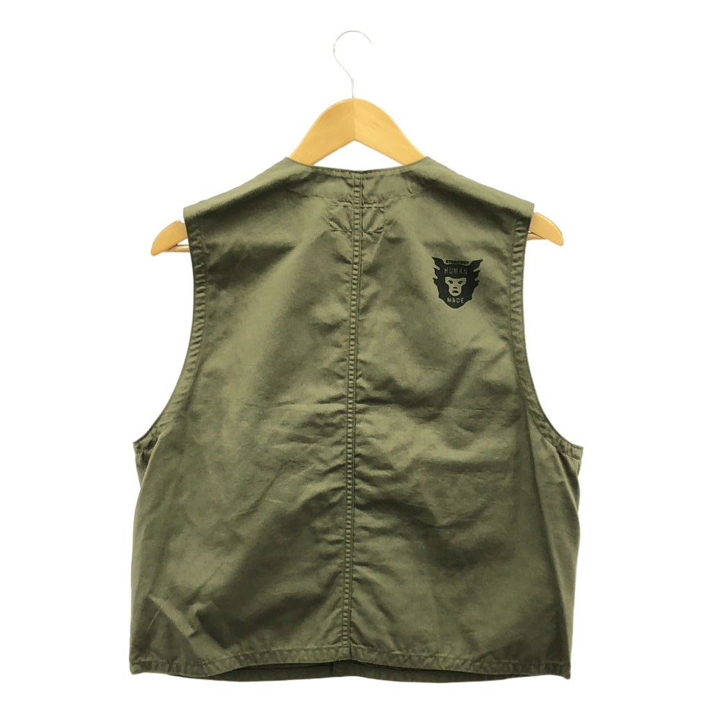 【美品】  HUMAN MADE / ヒューマンメイド | C-1 ポケット ミリタリー ベスト | S | カーキ | メンズ
