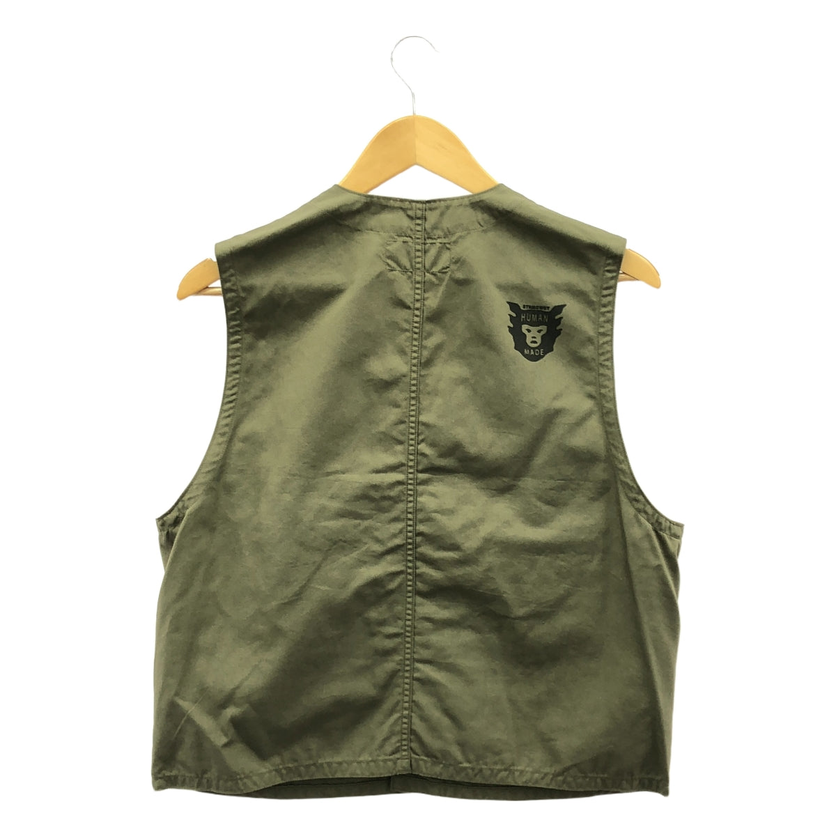 【美品】  HUMAN MADE / ヒューマンメイド | C-1 ポケット ミリタリー ベスト | S | カーキ | メンズ