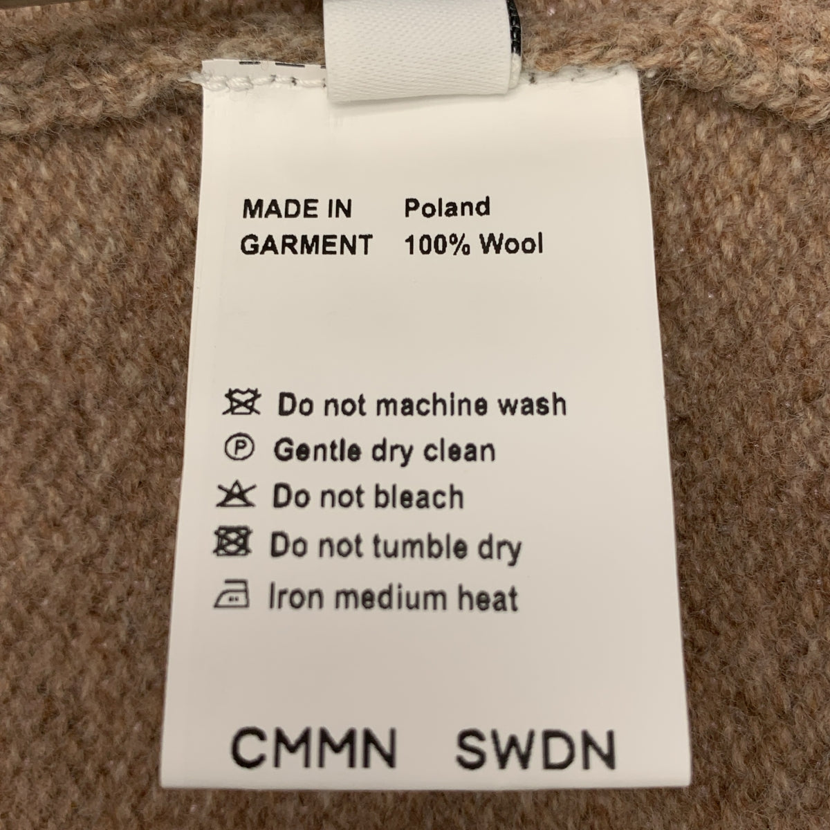 CMMN SWDN / コモンスウェーデン | ウール ニット カーディガン | M | メンズ