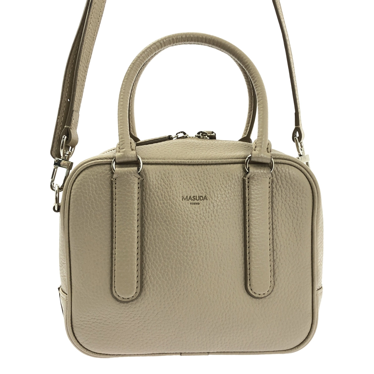 [狀況極佳] MASUDA KOU KOU MINI 兩用手提包 | 米色 | 女款
