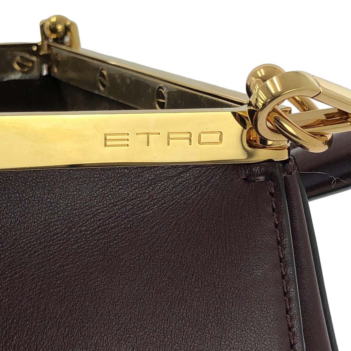 [狀況極佳] ETRO | Vera 皮革大單肩包 | 酒紅色 | 女款