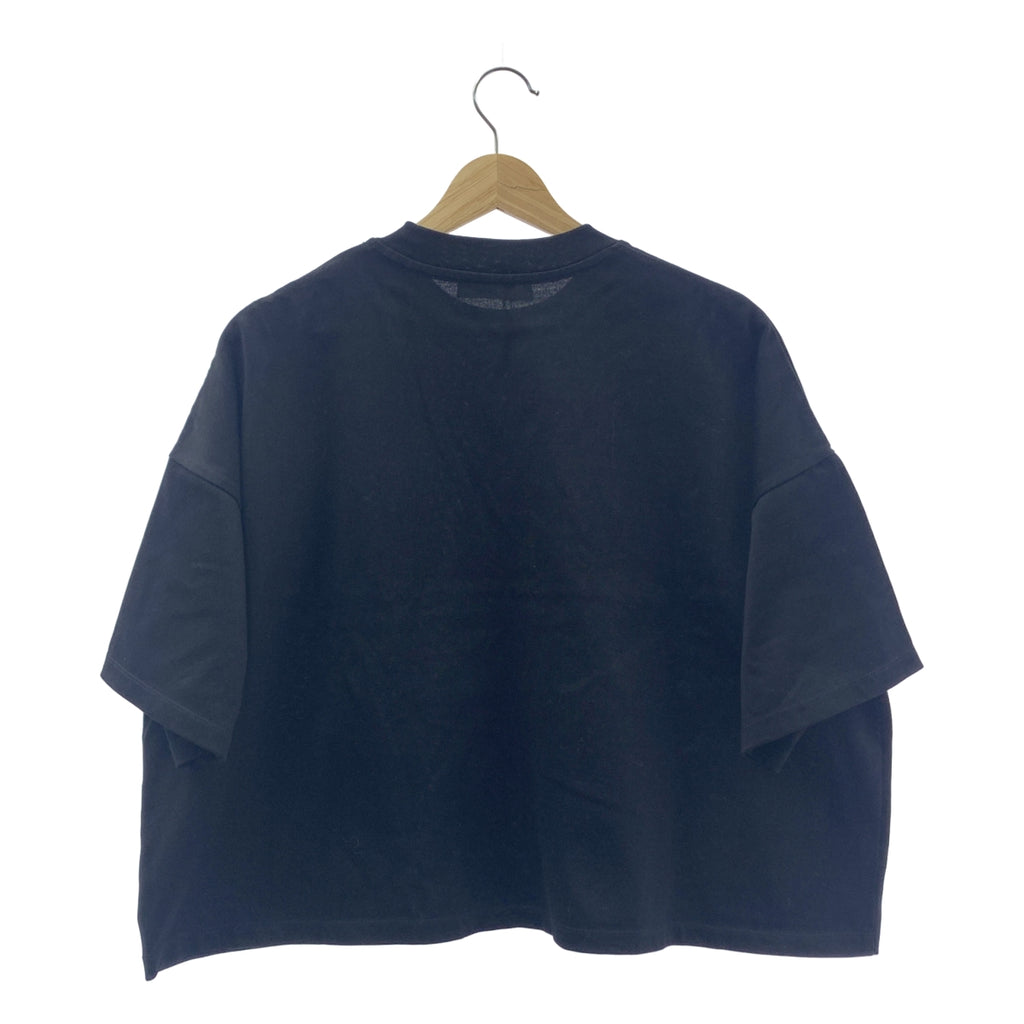 【美品】  MACKINTOSH / マッキントッシュ | 2023SS | L'Appartement取扱い オーバーサイズ ボックス ムジカットソー Tシャツ | 8 | ブラック | レディース
