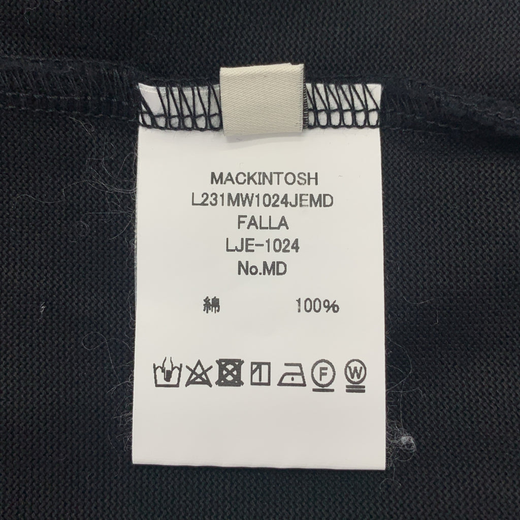 【美品】  MACKINTOSH / マッキントッシュ | 2023SS | L'Appartement取扱い オーバーサイズ ボックス ムジカットソー Tシャツ | 8 | ブラック | レディース
