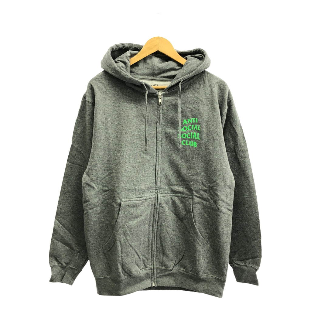 【美品】  ANTI SOCIAL SOCIAL CLUB / アンチソーシャルソーシャルクラブ | スウェット ジップパーカー | M | グレー | メンズ