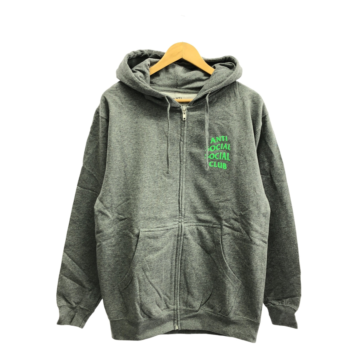 【美品】  ANTI SOCIAL SOCIAL CLUB / アンチソーシャルソーシャルクラブ | スウェット ジップパーカー | M | グレー | メンズ