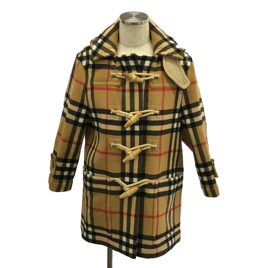 【美品】  Burberry / バーバリー | × Gosha Rubchinskiy ノバチェック ダッフルコート | XXS | ベージュ/ブラック/レッド | メンズ