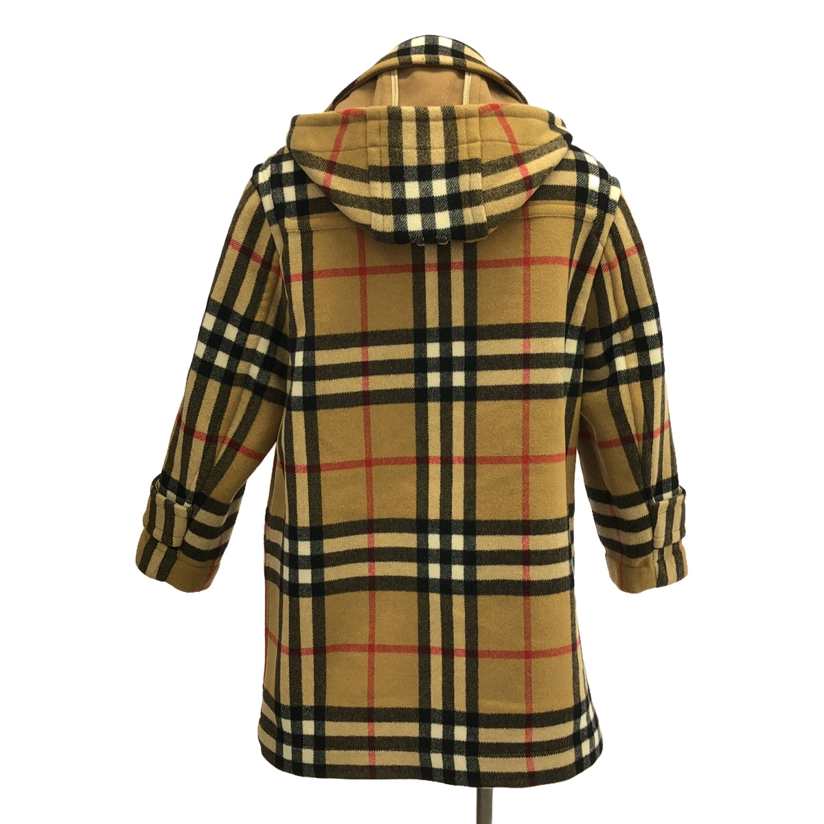 【美品】  Burberry / バーバリー | × Gosha Rubchinskiy ノバチェック ダッフルコート | XXS | ベージュ/ブラック/レッド | メンズ