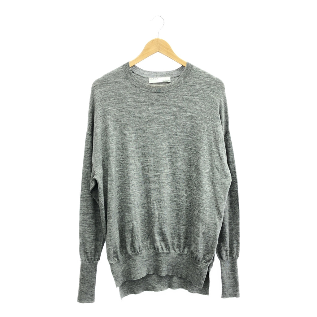 L'Appartement / 아파르트몬 | 2020AW | side slit knit 사이드 슬릿 니트 | F | 그레이 | 여성
