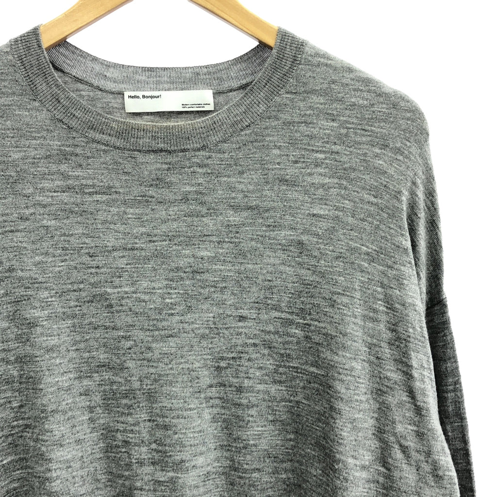 L'Appartement / 아파르트몬 | 2020AW | side slit knit 사이드 슬릿 니트 | F | 그레이 | 여성